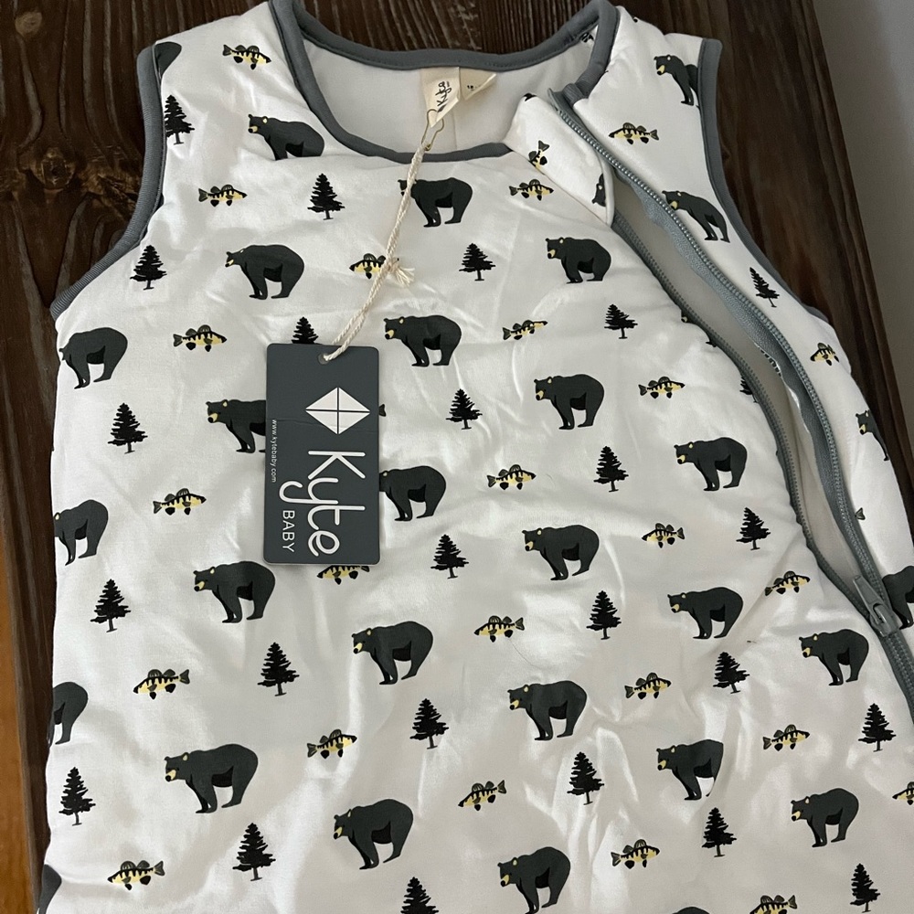 NEW with tags Kyte BABY creek bear 🐻 sleep sack TOG 2.5 18-36 months RETIRED